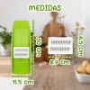 J.H. Company Rallador 3 En 1 Verduras Rebanador Manual Plano