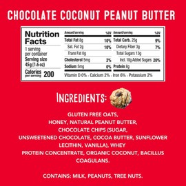 simplyFUEL Whole-Food Protein Balls (Chocolate Coconut Peanut Butter), 8 g High-Protein, Gluten-Free, Healthy Snack for Adults & Kids, 1.6 oz, Pack of 24