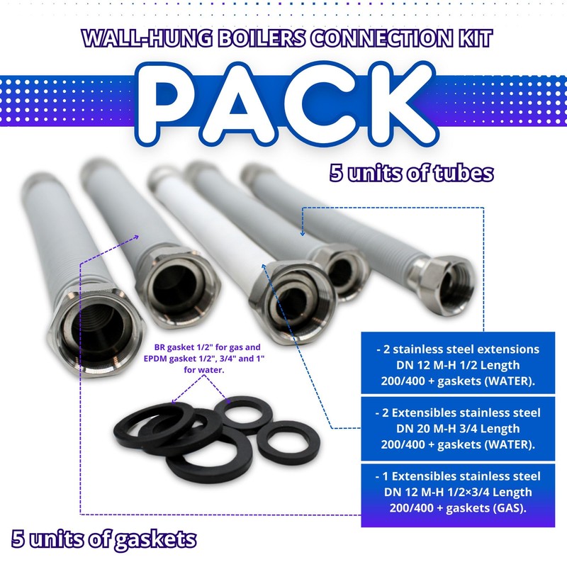 DOJA Barcelona | Flexible Boiler Kit | Boiler Installation Kit