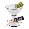 Mud Pie Light Up Martini Sitter; 4 1/4" X 2
