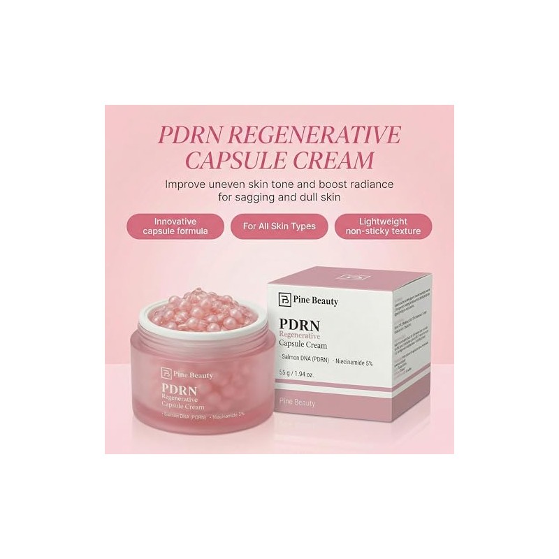 Capsule Cream with Salmon DNA (PDRN) Pink Collagen, 1.94 oz