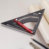 Dajianglx Carpenter Square 7 inch, Aluminum Adjustable Rafter Framing Square,