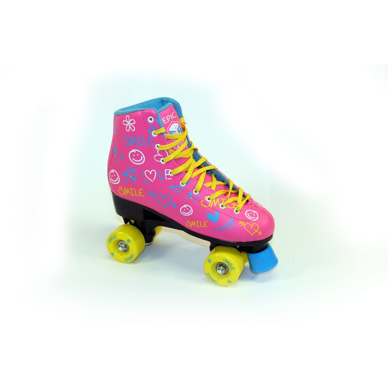 Epic Skates Blush Quad Roller Skates, Pink, Juvenile Size 12