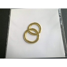 Efco Wax Decoration Wedding Rings 30 mm 1 pc. Gold Brilliant