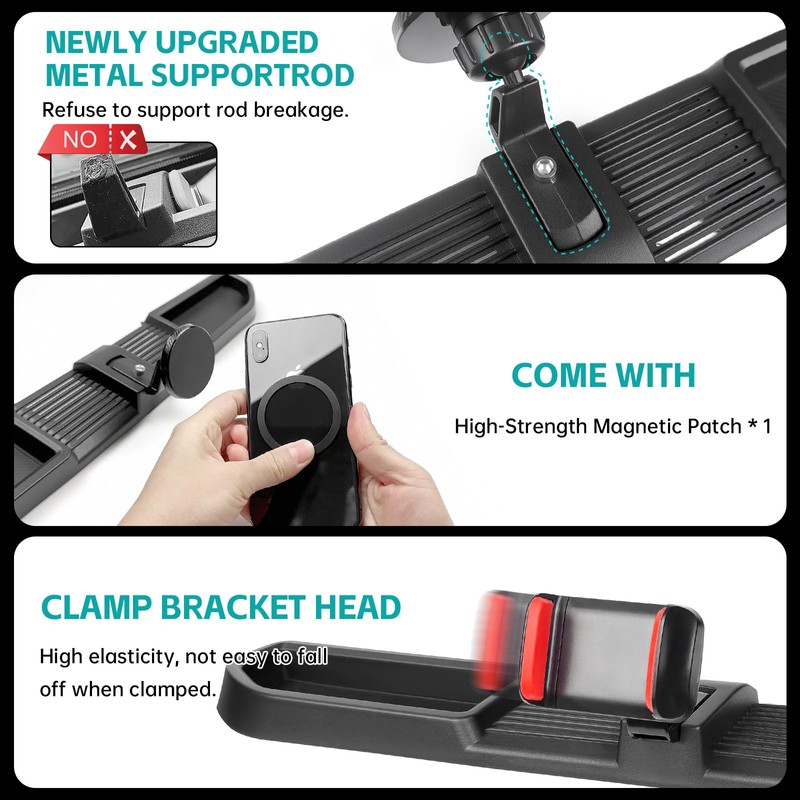 OUSUWO Magnetic Dash Phone Mount for 2024 2025 Jeep Wrangler