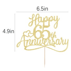 Sleyberoy - Decoraciones para tartas de 50 aniversario de boda, 50 aniversario de boda, 50 aniversario de boda, fiesta de 50 aniversario de empresa, decoración de fiesta de 50 cumpleaños (65)