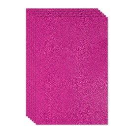 PATIKIL 2mm(1/10") Thick Non Adhesive Glitter Foam Sheet 16x24inch(40x60cm) Purple Red, EVA Shiny Foam Board for Craft, 6 Pcs