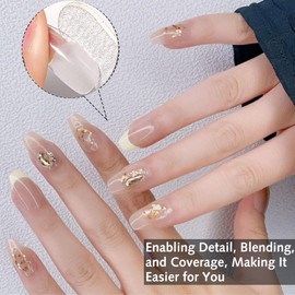 Short Almond Nail Tips for Gel Extensions,Half Clear Matte Fake Coffin Nail Art Tips with Assortment Box,12 Sizes French False Nails Tip Extensions for Manicure and Home Nail Art DIY（240Pcs）