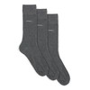 BOSS Men's 3P RS Uni CC Regular Socks, Medium Grey31,