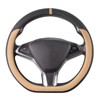 COFIT D-Shape Car Steering Wheel Cover for 37-38 cm, Scratch-Resistant