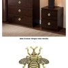 Pack of 2 Metal Knobs with Bee Motif Pull Handles