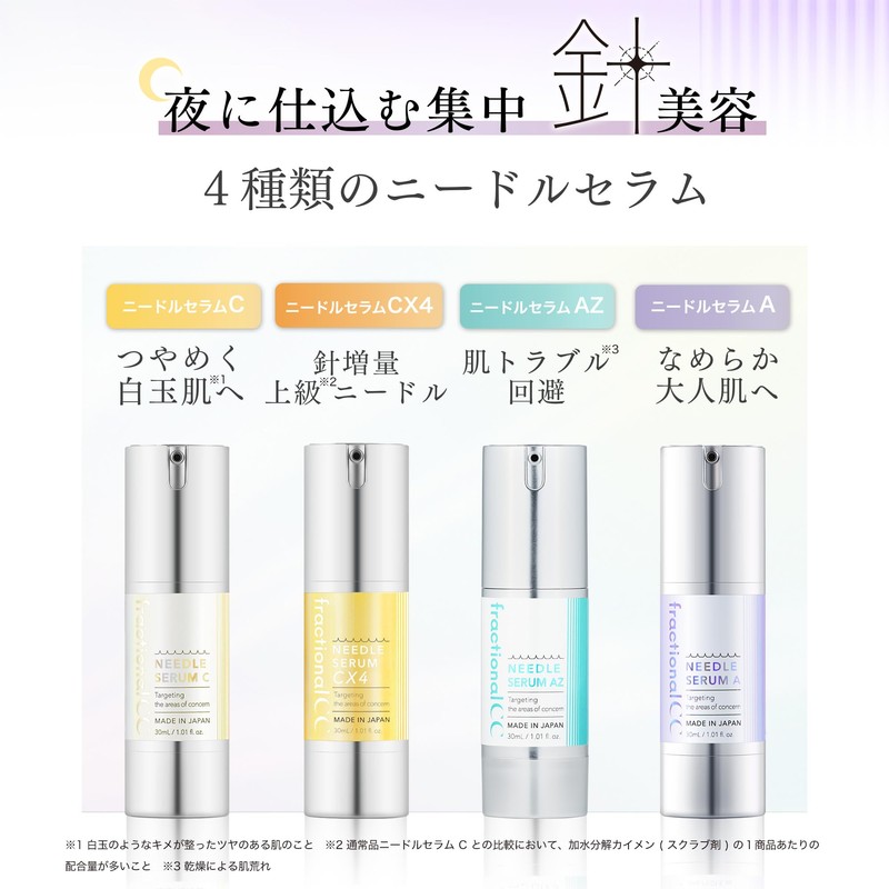 Fractional CC Needle Serum A x 3 Piece Set +
