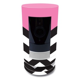 MightySkins Skin for Ring Stick Up Cam Battery - Pink Chevron | Protective, Durable, and Unique Vinyl Decal wrap Cover | Easy to Apply, Remove, and Change Styles | Made in The USA