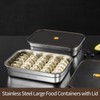 MAXCOOK Large Stainless Steel Food Containers With Lids, 118 oz