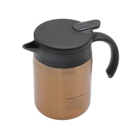 CBJAPAN QAHWA Thermal Pot, 20.3 fl oz (600 ml), Copper Gold, Teflon Treatment, Inside Surface, Cafua, Coffee Thermal Server