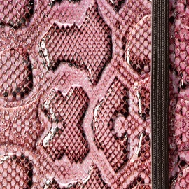 Sigel CO557 Notizbuch, Design Python, ca. A6, Dot-Lineatur (punktkariert), Hardcover, rosa-braun, CONCEPTUM