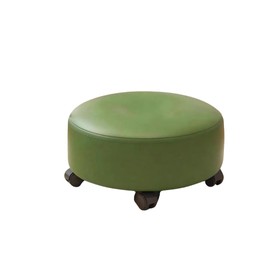 BAESIX Circular Foot Rest with Wheels – Rolling Under Desk Foot Stool with Casters – Ergonomic Office Footrest for Home or Work