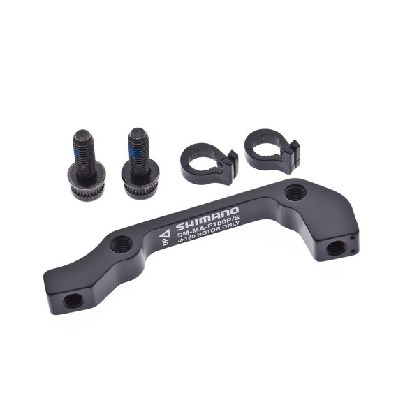 Shimano ( Mount Adapter SM-MA-F-180-P/S 2 for Front 7.1 inches (180 mm) Caliper: Post Mount Base: International A ISMMAF180PSA