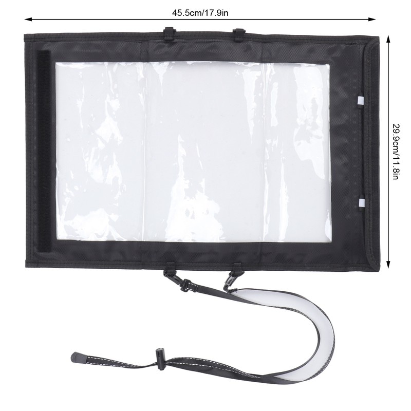 Transparent Map Storage Bag Waterproof Folding Storage Pouch for Outdoor