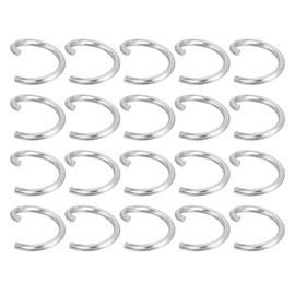 QUARKZMAN Pack of 150 Jump Rings Stainless Steel 10 mm Split Rings Metal 1.2 mm Thick Open Rings Jewellery Repair Chain Rings Jump Rings for Jewellery Making Bracelets Necklaces Crafts