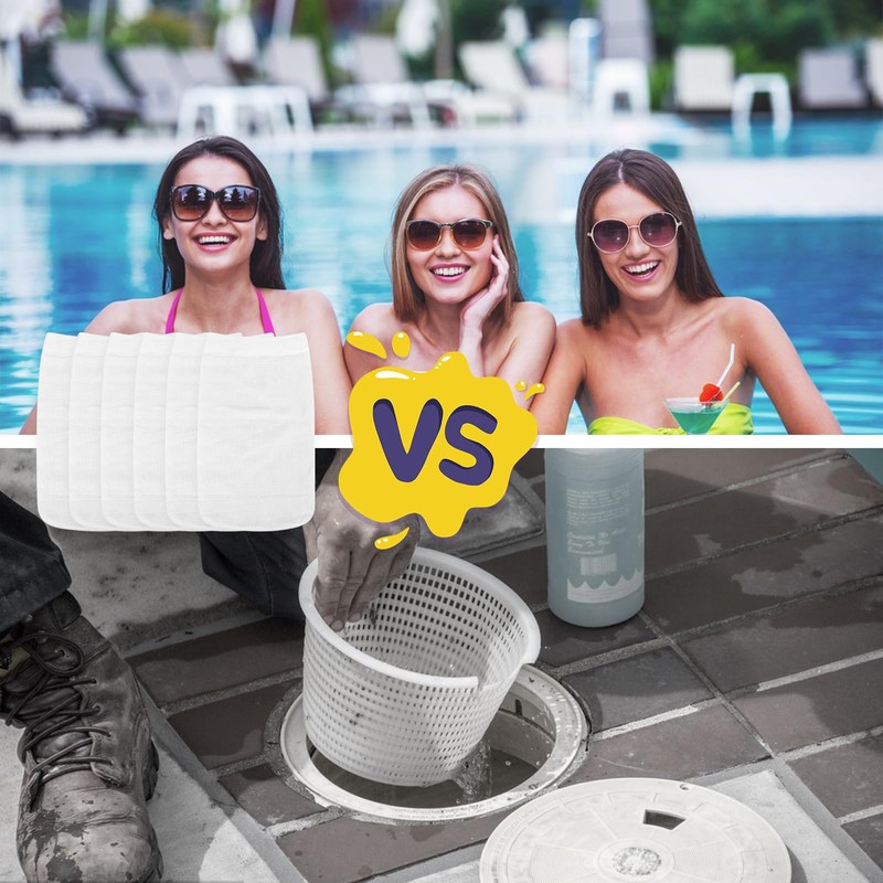 YYTECH 20pcs Pool Skimmer Socks, Swimming Pool Skimmer Filter Sieve