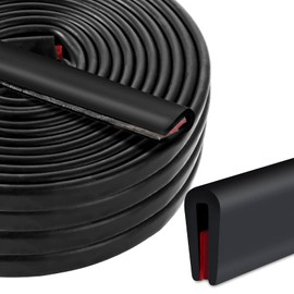 GBACHOOSE Pack of 4 Edge Protection Sheet 3 mm x 3 Metres, Rubber Seal, Edge Protection, U-Shape, Edge Protection for Sheet Metal, Car Doors, Car Doors, Hatches, Glass Panels, Table Corners