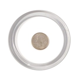 Clear Plastic Retail Scarf Rings - Round Fine Garment Hangers - 2.58" ID - 3.25" OD - 500 Pack