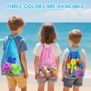 Pack of 3 Beach Toy Bag, Mesh Bag, Sand Toy