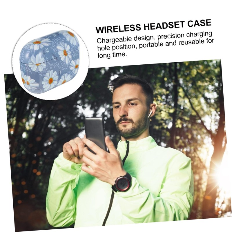 TEHAUX Wireless Earphone Box for Portable Protective Shell Durable Charging