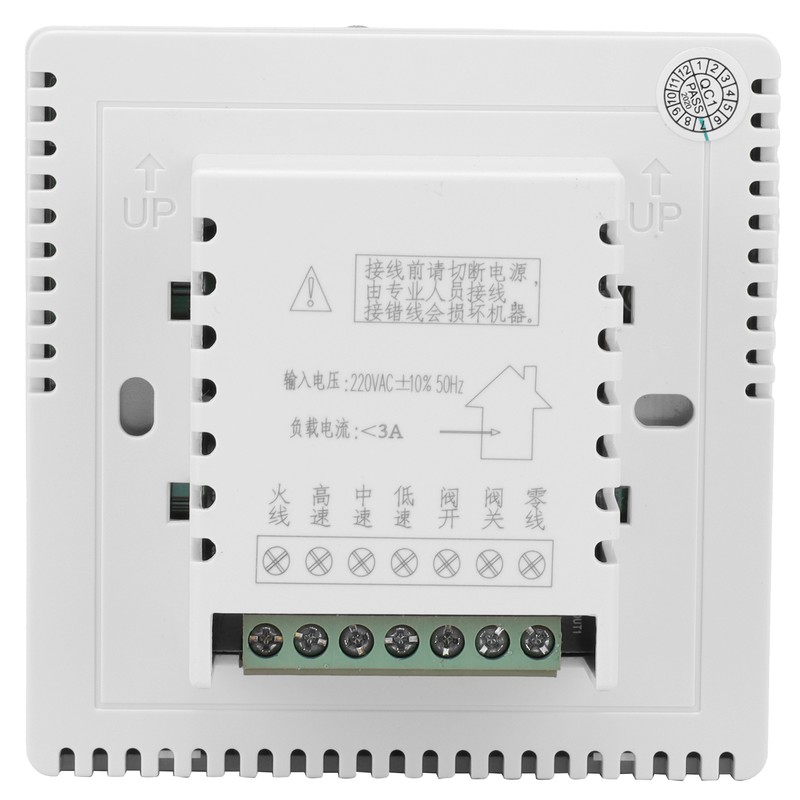 AC220V Central Air Conditioning Fan LCD Thermostat Air Conditioning Temperature