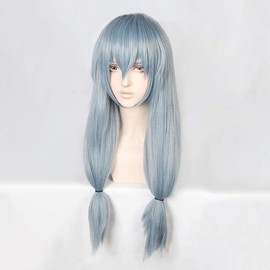 magic acgn Light BLue Long Hair Cosplay Anime Wig Costume Character Wig