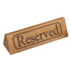 Set of 2 Wooden Table Reserved Bar Restaurant Cafe Reserved