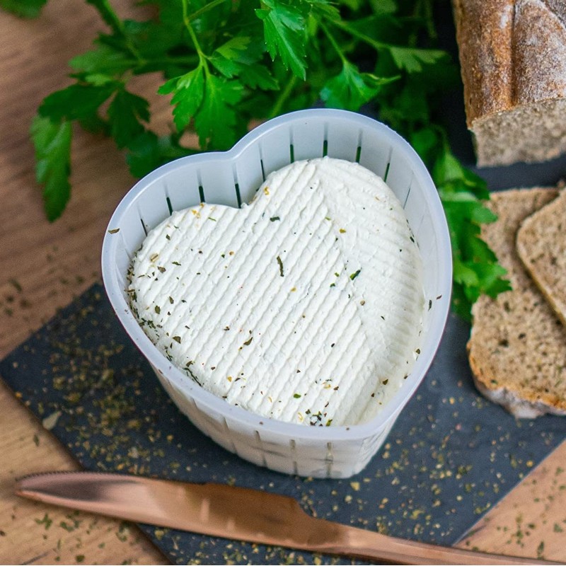10 x Cheese Mould - Heart Shape - 100g |