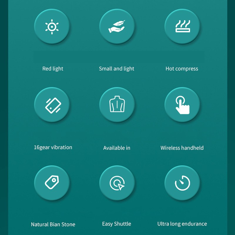 Electric Skin Scraping Board 16 Vibration Gears Red Lighting Hot