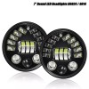 CHUSYYRAY Pair 7" Inch LED Car Headlight Parts Round HI/LO