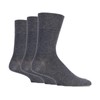 3x Pairs of Mens Plain Gentle Grip Non-Elastic Socks/UK 6-11