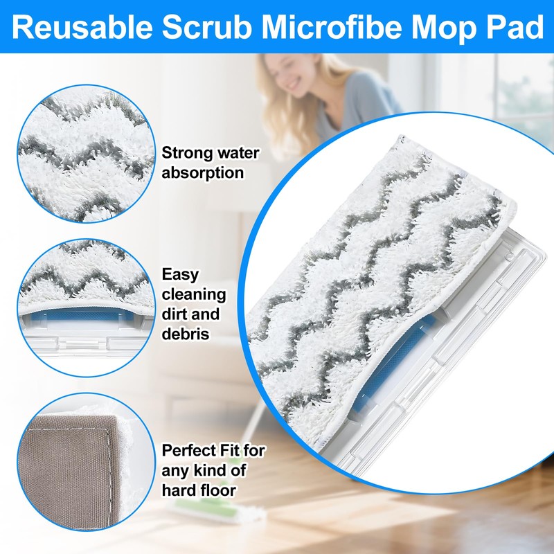 Alrens Mop Pads Replacement Set for Shark VacMop