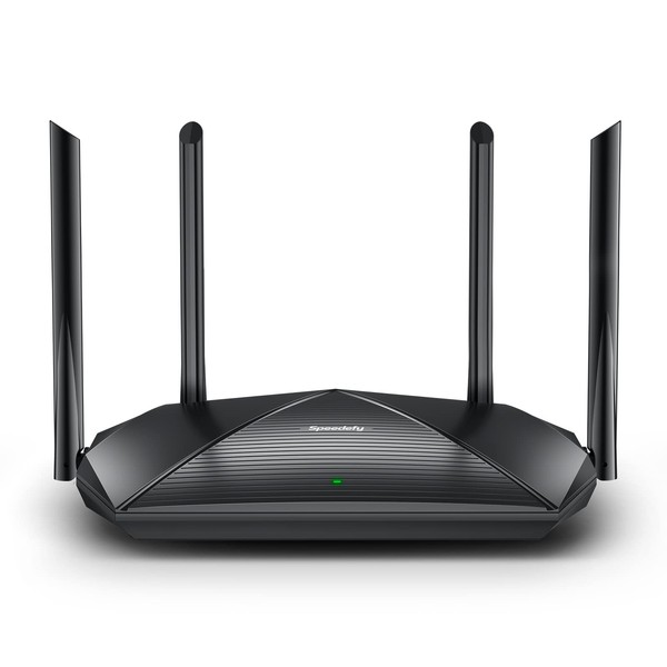 Speedefy WiFi 6 Router, AX1800 Smart WiFi Router, 4-Stream Dual
