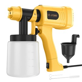 Paint Sprayer 400W, 3 Spray Patterns Hvlp Spray Paint Gun, Adjustable Spray Width & Flow, Container & Cleaning Tools, for House Painting, Furniture, Cabinets, Walls, Fence Etc