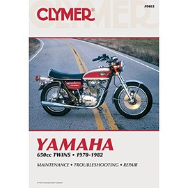 1970-1982 CLYMER YAMAHA MOTORCYCLE 650 CC TWINS SERVICE MANUAL M403