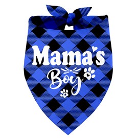 Mama’s Boy Dog Bandana, Dog Mom's Boy Gift Dog Bandana, Pet Scarf Accessories, Printed Dog Bandanas Gift for Dog Lover Birthday or Christmas, for Small Medium Large Dogs(N2)