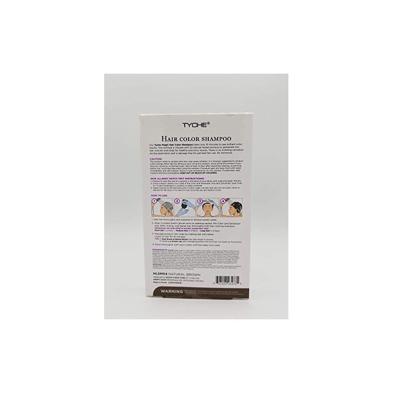 TYCHE Hair Color Shampoo (NATURAL BROWN)