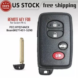 Unbranded Remote Smart Key FOB HYQ14ACX for Toyota 86 & Scion FR-S Board# 271451-5290 GNE
