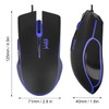 Gaming-Maus, Tragbare Ergonomische Kabelgebundene Maus mit USB-Kabel, 4 Farben Hintergrundbeleuchtung