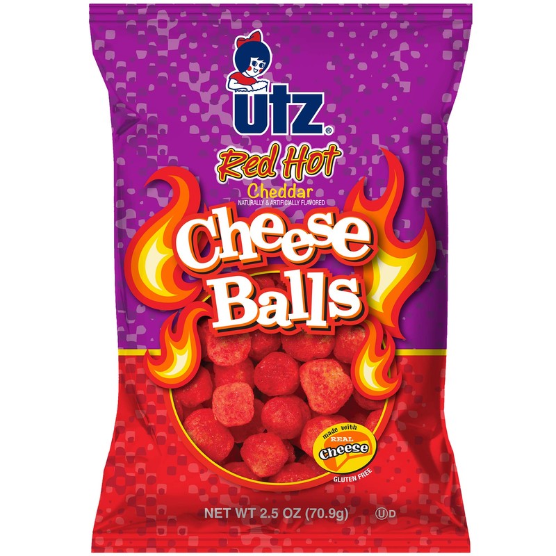 Utz Red Hot Cheese Balls | 2.5 oz | Pack