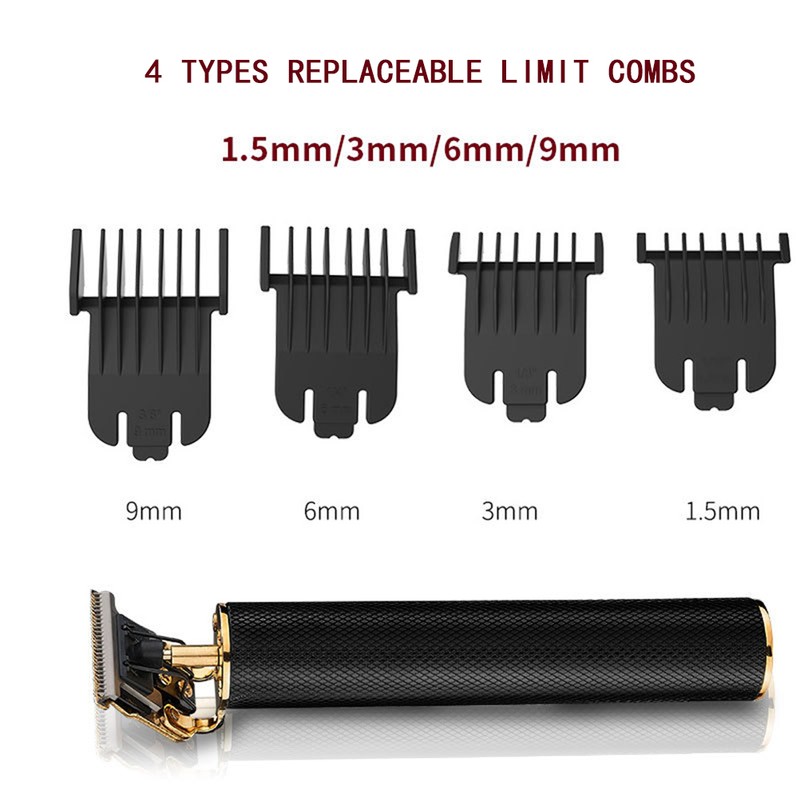 Rechargeable Hair Trimmer Men Hair Clipper Barber Finishing Hair Cutting