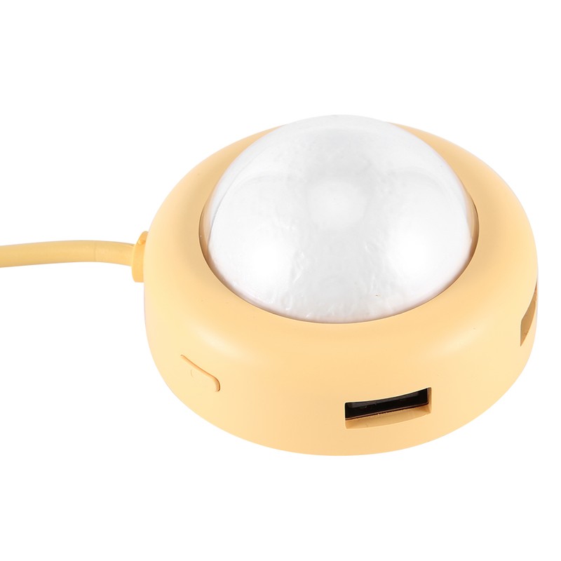 USB Hub Splitter Adapter 4 Port MultiFunction LED Light TypeC