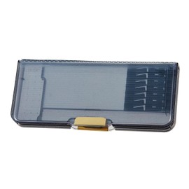 Kutsuwa CH204BK Pencil Case, Magnetic Brush, Tough Clear, Black