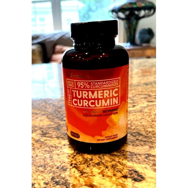 BioEmblem Turmeric Curcumin Supplement with BioPerine, 30-Day Supply
