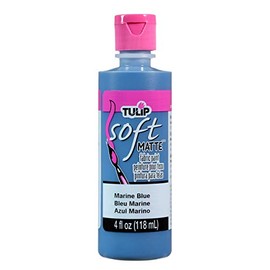 TULIP 26537 Soft Fabric Paint 4oz Matte Marine Blue